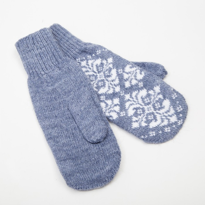 Варежки женские, цвет джинс, размер 18 Варежки женские, цвет джинс, размер 18