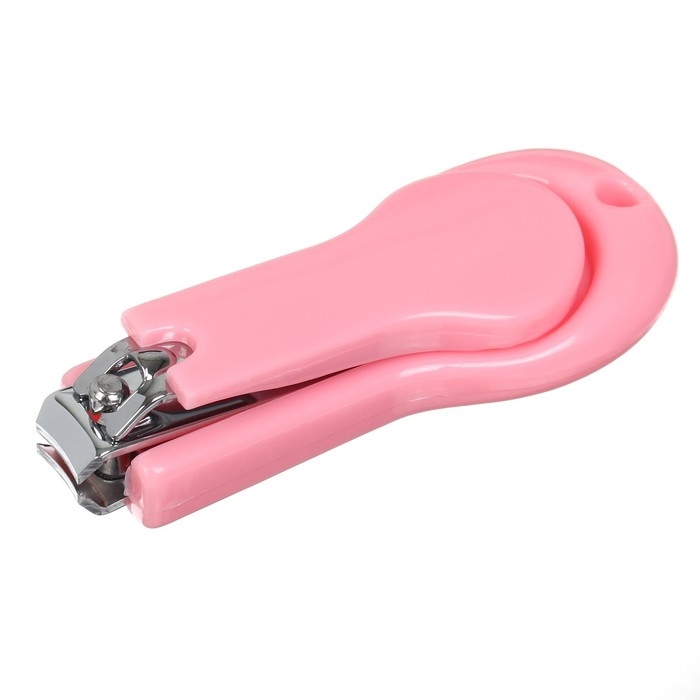 Детский маникюрный набор (ножницы, книпсер, пилка, пинцет), цвет розовый Детский маникюрный набор (ножницы, книпсер, пилка, пинцет), цвет розовый