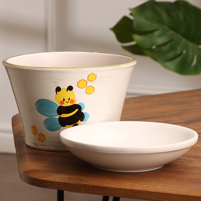 Горшок цветочный Горшок цветочный "Пчела" 1,7 л