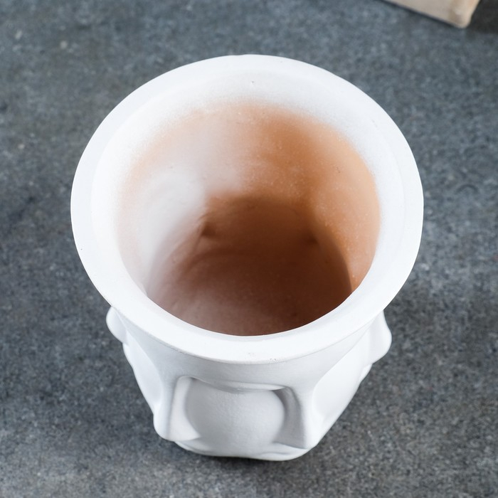 Кашпо - органайзер «Аделия» белое, 1л/ 16х13см Кашпо - органайзер «Аделия» белое, 1л/ 16х13см