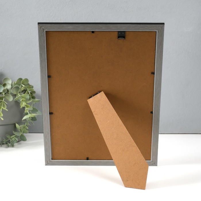 Фоторамка пластик формат А4 Фоторамка пластик формат А4 "Двойное сечение" чёрная 23,8х32,5х1 см