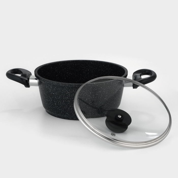 Кастрюля Доляна «Элит», 2 л, 2 л, d=21,5 см, h=9,2 см, антипригарное покрытие, стеклянная крышка Кастрюля Доляна «Элит», 2 л, 2 л, d=21,5 см, h=9,2 см, антипригарное покрытие, стеклянная крышка