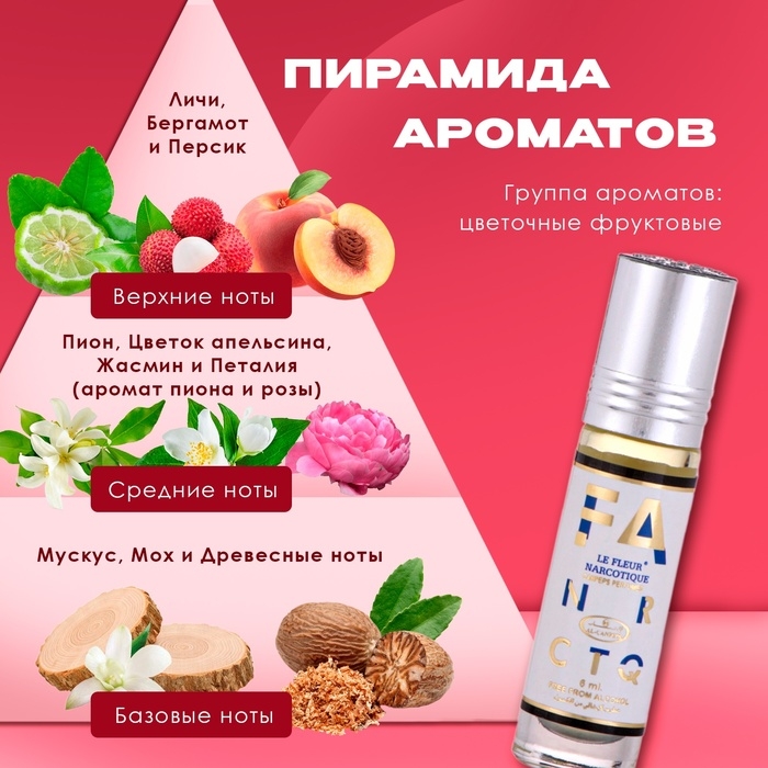 Духи масляные женские Fa Nr Ctq, 6 мл Духи масляные женские Fa Nr Ctq, 6 мл