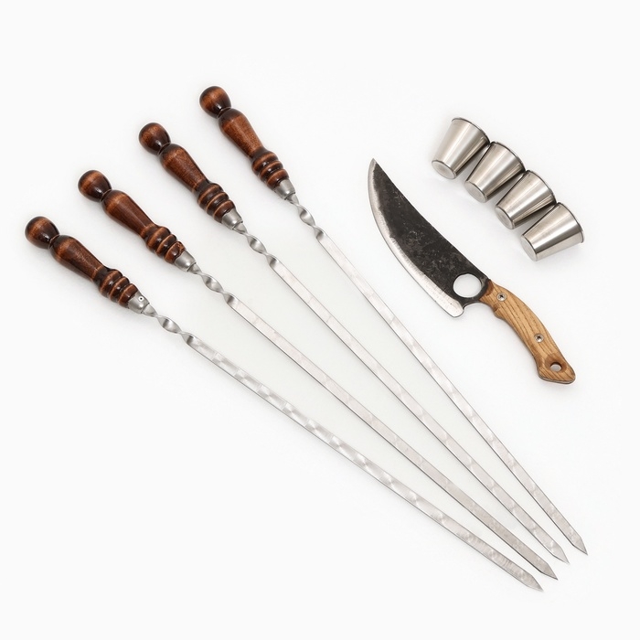 Набор с шампурами подарочный  Набор с шампурами подарочный "Герб" в кейсе