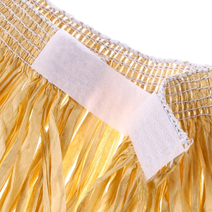 Гавайская юбка, 40 см, цвет бежевый Гавайская юбка, 40 см, цвет бежевый