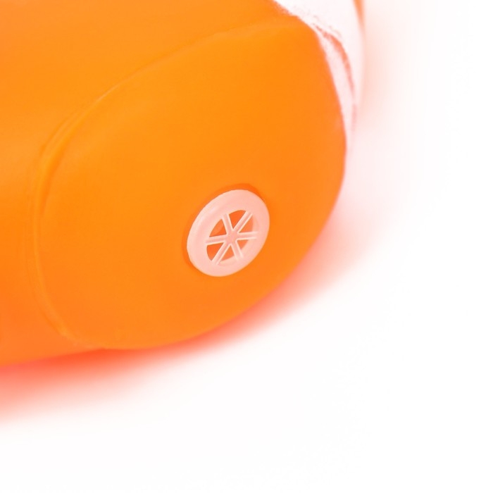 Игрушка пищащая Игрушка пищащая "Крокодил" для собак, 19 см, оранжевая