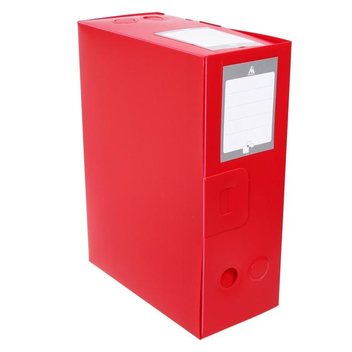 Папка-короб архивная А4, корешок 120 мм, пластик, Calligrata, вырубная застежка, красная, до 1100 листов Папка-короб архивная А4, корешок 120 мм, пластик, Calligrata, вырубная застежка, красная, до 1100 листов