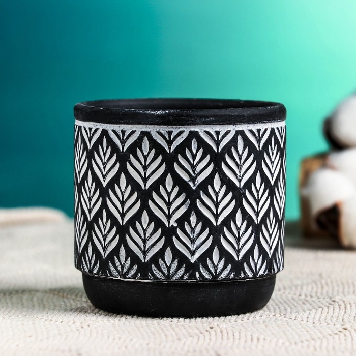 Кашпо  Кашпо "Узоры" МИКС, 8,5х8,5см