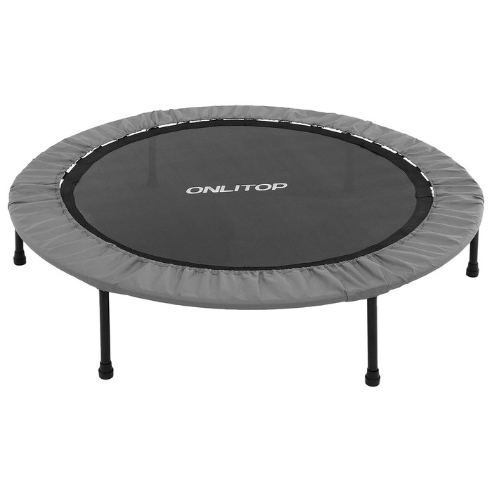 Батут детский ONLITOP, d=137 см, цвет серый Батут детский ONLITOP, d=137 см, цвет серый