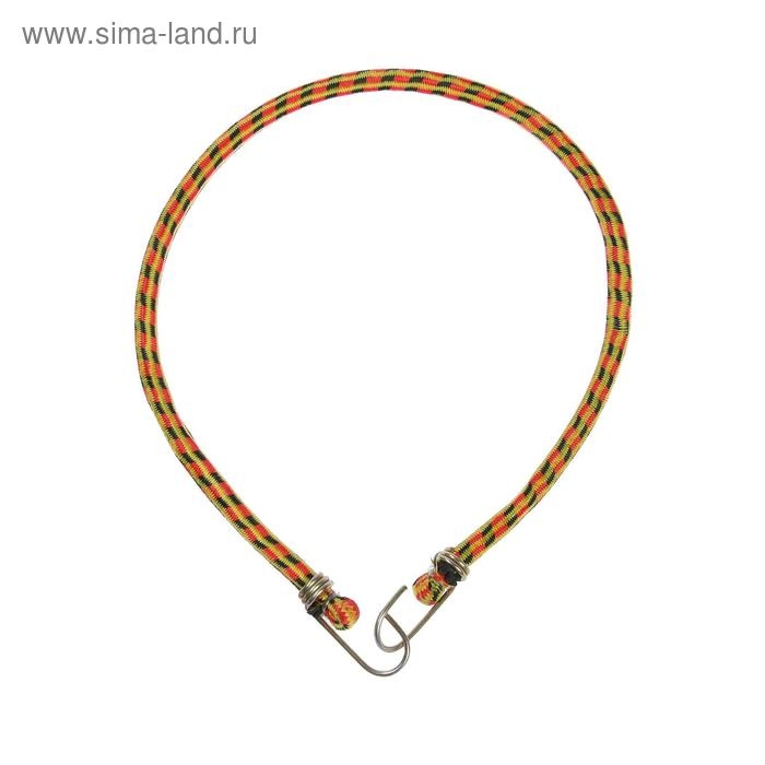 Резинка для крепления багажа TORSO, 80 см, d10 мм, металлические крючки, МИКС Резинка для крепления багажа TORSO, 80 см, d10 мм, металлические крючки, МИКС