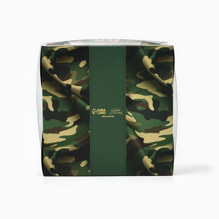 Коробка для капкейка «Настоящему герою», 16 × 16 × 7,5 см Коробка для капкейка «Настоящему герою», 16 × 16 × 7,5 см