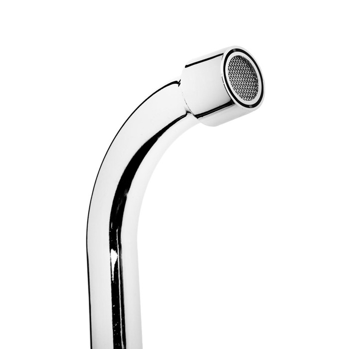 Излив для смесителя ZEIN, S-образный, нерж. сталь, по оси 40 см, аэратор пластик, сетка металл Излив для смесителя ZEIN, S-образный, нерж. сталь, по оси 40 см, аэратор пластик, сетка металл