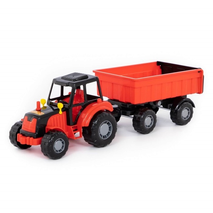 Трактор «Мастер», с прицепом №1, цвета МИКС Трактор «Мастер», с прицепом №1, цвета МИКС