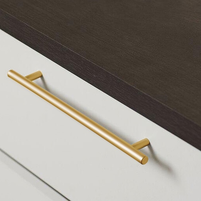 Ручка рейлинг ТУНДРА BISTRO,  d=12 мм, м/о 160 мм, цвет золото