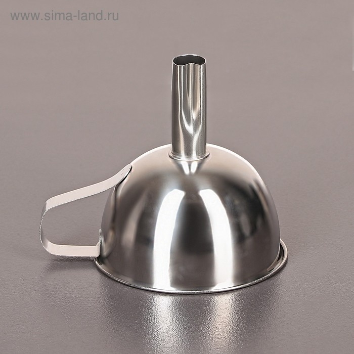 Воронка из нержавеющей стали, d=11 см, с ручкой Воронка из нержавеющей стали, d=11 см, с ручкой