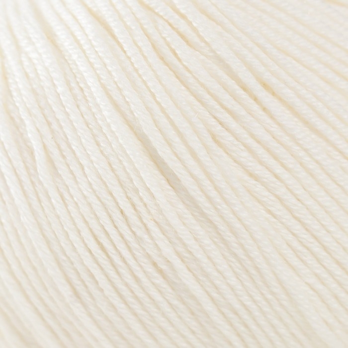 Пряжа Пряжа "Baby cotton" 50% акрил 50% хлопок 165м/50гр (401 белый)