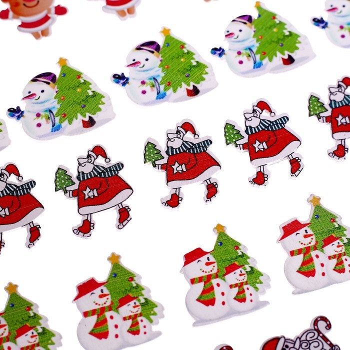 Набор для декора «Новый год» 24 шт., МИКС Набор для декора «Новый год» 24 шт., МИКС