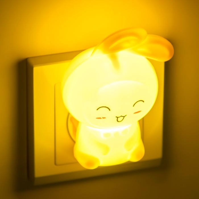 Ночник Ночник "Зайчик" LED МИКС 7 х7х9см RISALUX