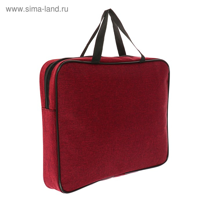 Папка с ручками текстиль А4, 350 х 270мм, Офис, ПДМ-111, Бургунди Папка с ручками текстиль А4, 350 х 270мм, Офис, ПДМ-111, Бургунди