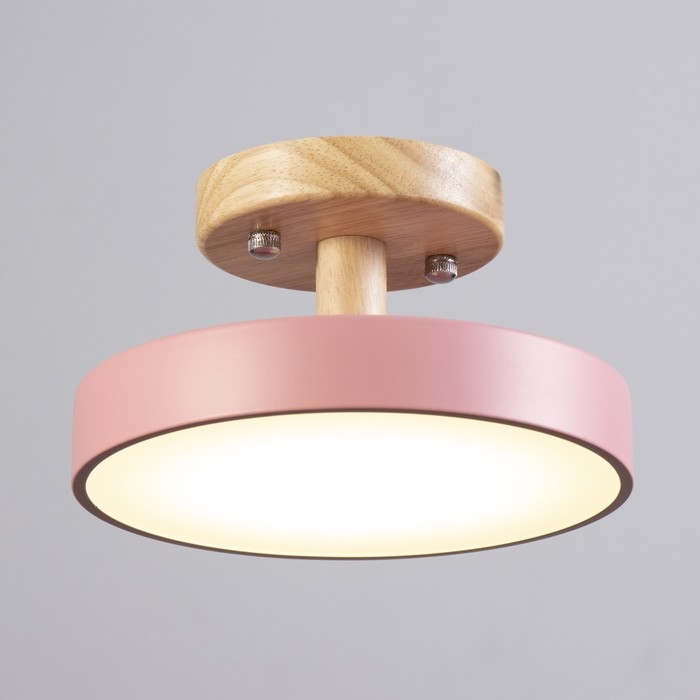 Светильник Светильник "Ринд" LED 13Вт 4000К розовый 18х18х10 см BayerLux