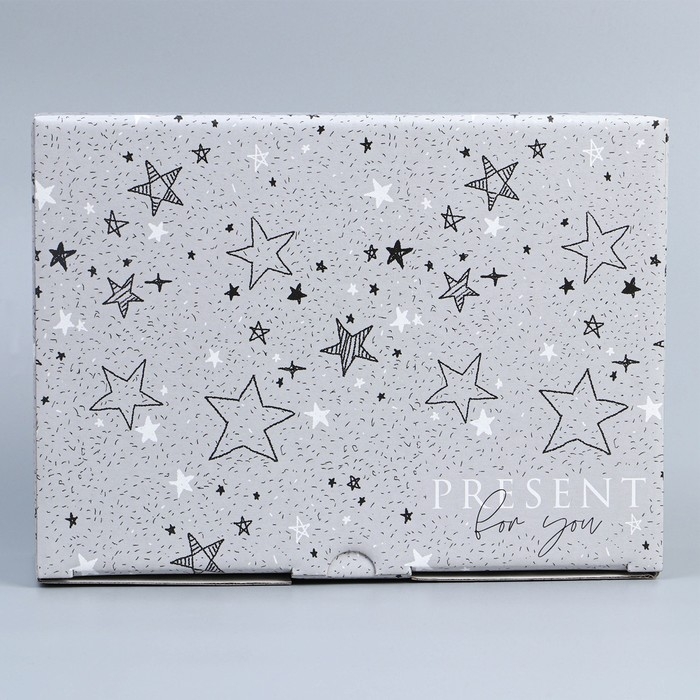 Коробка подарочная сборная, упаковка, «Звёзды», 26 х 19 х 10 см Коробка подарочная сборная, упаковка, «Звёзды», 26 х 19 х 10 см