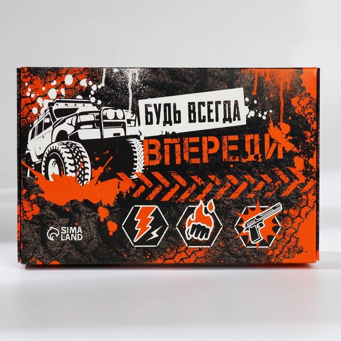Подарочный набор «Будь всегда впереди» блокнот А6 32 листа, значок, наклейки и карандаши 2 шт Подарочный набор «Будь всегда впереди» блокнот А6 32 листа, значок, наклейки и карандаши 2 шт