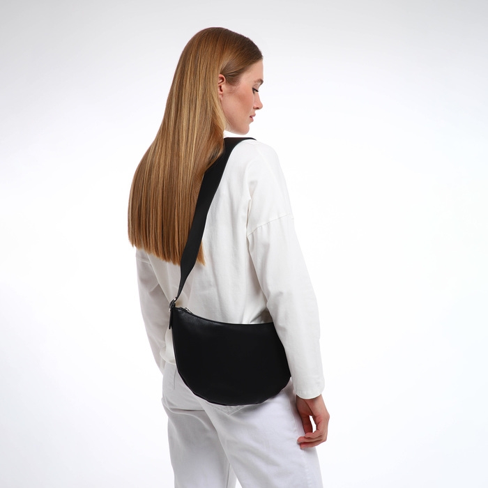 Сумка женская через плечо TEXTURA, маленький размер, цвет чёрный Сумка женская через плечо TEXTURA, маленький размер, цвет чёрный