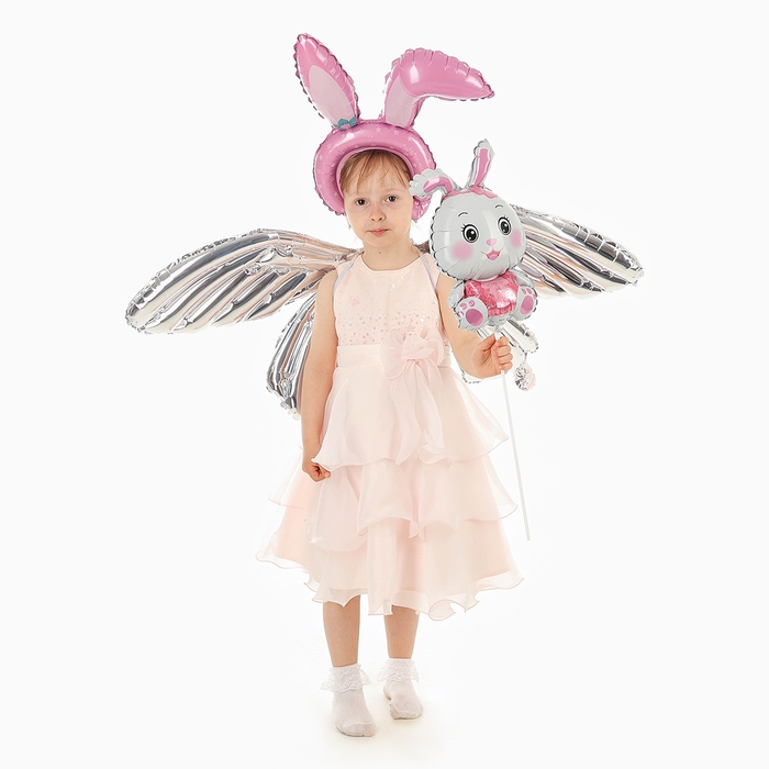 Набор фольгированных шаров &laquo;Карнавальный набор. Розовый зайка&raquo;, 3 шт.