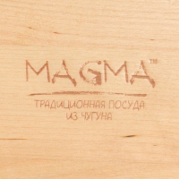 Сковорода чугунная Magma «Янсан», 21,5×16,5×4,4 см, индукция, цвет чёрный