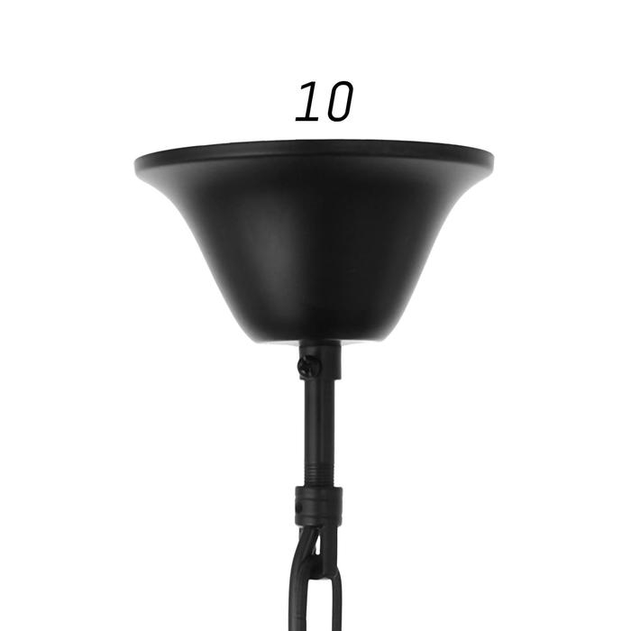 Люстра 1353/3 E14 40Вт черный 47х47х90 см