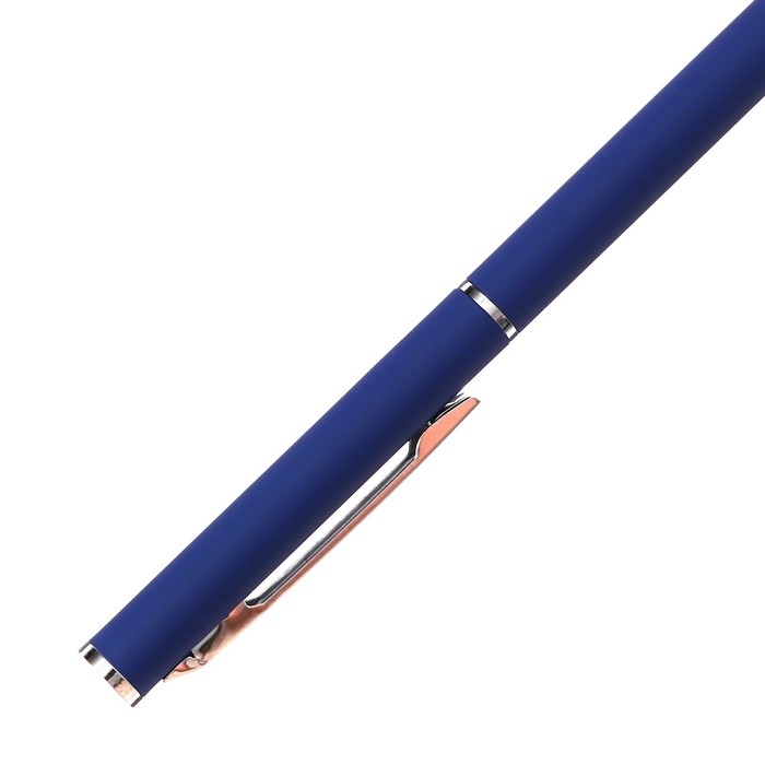 Ручка шариковая поворотная, 0.7 мм, BrunoVisconti PALERMO, стержень синий, металлический корпус Soft Touch тёмно-синий, в футляре Ручка шариковая поворотная, 0.7 мм, BrunoVisconti PALERMO, стержень синий, металлический корпус Soft Touch тёмно-синий, в футляре