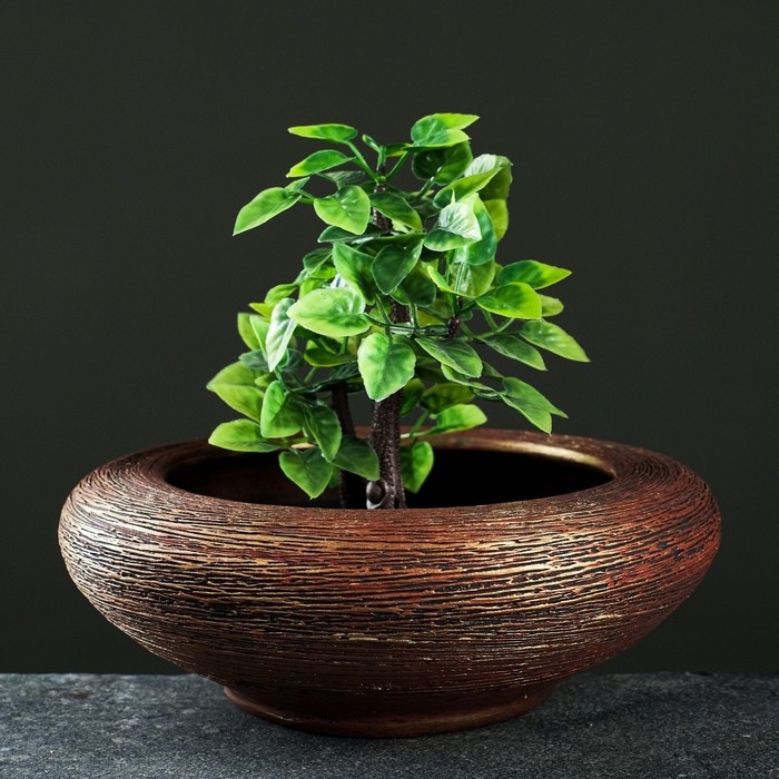 Кашпо  Кашпо "Плошка" бронза 1,4 л