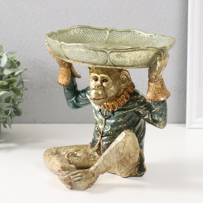 Сувенир полистоун подставка  Сувенир полистоун подставка "Шимпанзе в рубахе" 21х17,5х21,5 см