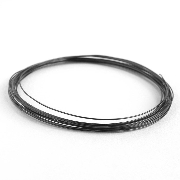 Проволока для плетения d=0,6 мм, намотка 5 м, цвет чёрный Проволока для плетения d=0,6 мм, намотка 5 м, цвет чёрный