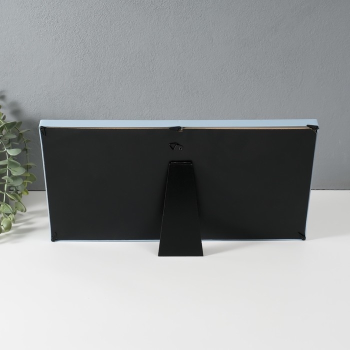 Фоторамка на 12 фото 4,5х4,5 см "Мой первый год" голубая 2х38х20 см