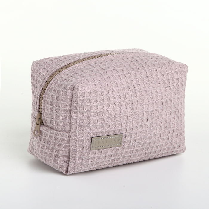 Косметичка на молнии TEXTURA, цвет розовый Косметичка на молнии TEXTURA, цвет розовый