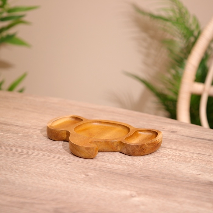 Блюдо Блюдо "Слоник" тиковое дерево 20х2х15 см