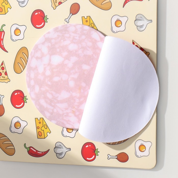 Магнит с блоком для записей Магнит с блоком для записей "Салями" 13х13 см