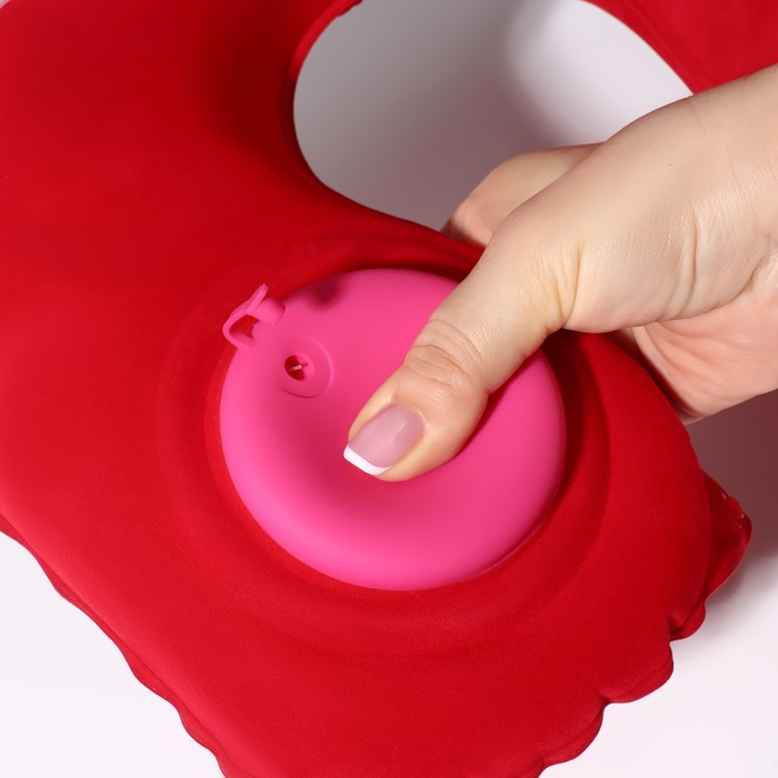 Подушка для шеи дорожная, надувная, с насосом, 47 × 27 см, цвет МИКСУдалила  картонная коробка, Подушка для шеи дорожная, надувная, с насосом, 47 × 27 см, цвет МИКСУдалила  картонная коробка,