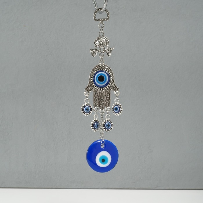 Подвеска от сглаза металл  Подвеска от сглаза металл "Рука Фатимы" 19,5 см