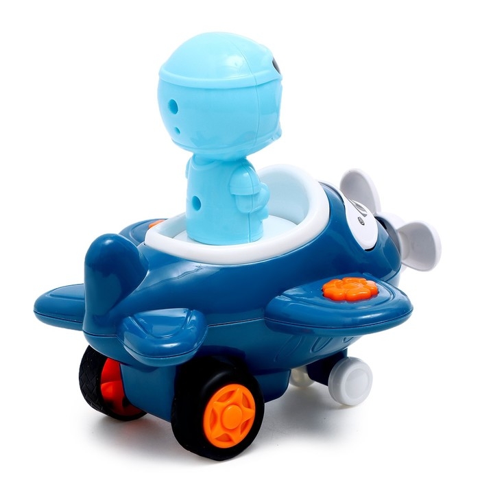 Самолет инерционный «Лайнер», работает от нажатия, МИКС Самолет инерционный «Лайнер», работает от нажатия, МИКС