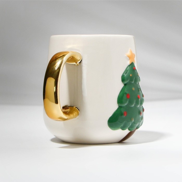Новый год! Кружка новогодняя керамическая «Ёлочка», 600 мл, цвет белый Новый год! Кружка новогодняя керамическая «Ёлочка», 600 мл, цвет белый