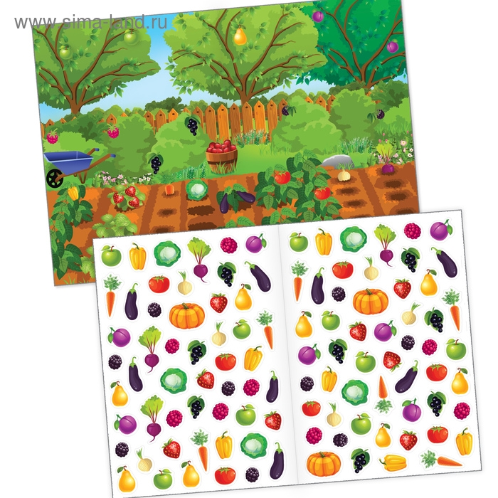 Наклейки многоразовые «Мир вокруг меня», набор 2 шт., формат А4 Наклейки многоразовые «Мир вокруг меня», набор 2 шт., формат А4