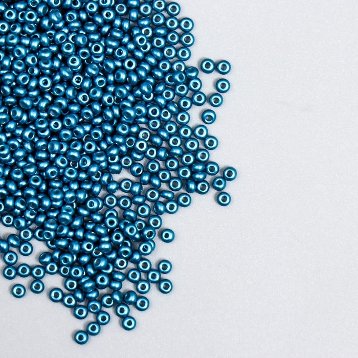 Бисер стекло 11/0  Бисер стекло 11/0 "Металлик. Синяя сталь" 10 гр