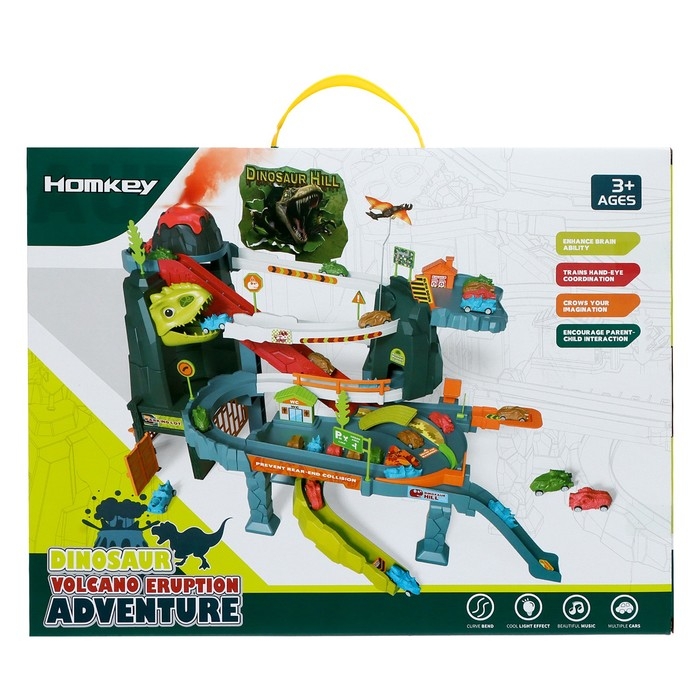 Автотрек «Динозавр», звуковые эффекты, эффект дыма Автотрек «Динозавр», звуковые эффекты, эффект дыма