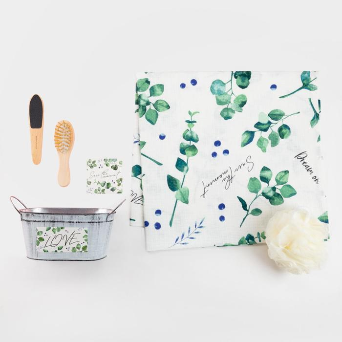 Набор подарочный  Набор подарочный "Eucaliptus" с полотенцем (5 предметов)
