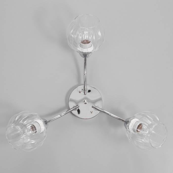 Люстра Люстра "Челси" 3х40Вт Е27 Хром 53х53х20см