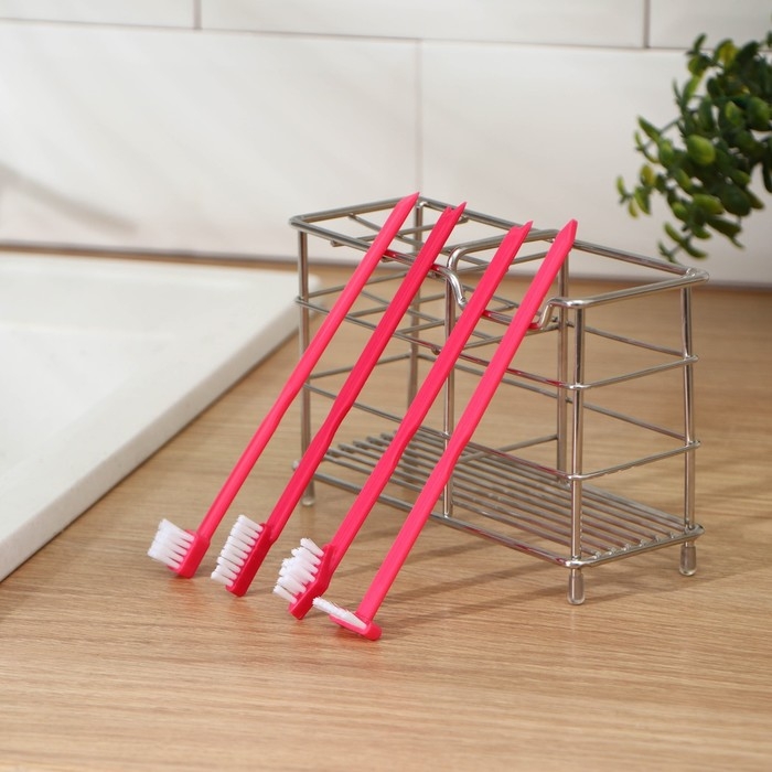 Набор щёток для труднодоступных мест Доляна, 4 шт, цвет МИКС Набор щёток для труднодоступных мест Доляна, 4 шт, цвет МИКС