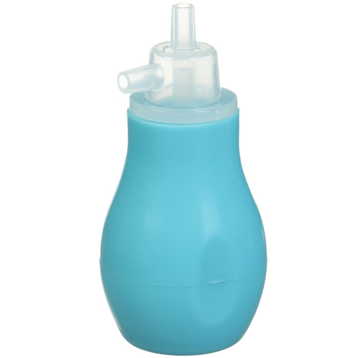 Детский назальный аспиратор с 2-мя сменными насадками, в контейнере, цвет голубой Детский назальный аспиратор с 2-мя сменными насадками, в контейнере, цвет голубой