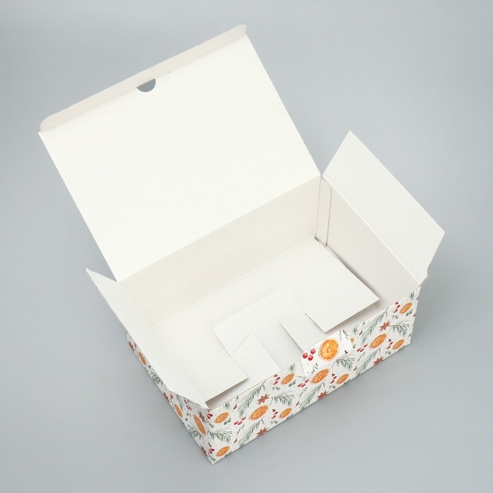 Коробка подарочная новогодняя складная «Счастья », 22 х 15 х 10 см, Новый год Коробка подарочная новогодняя складная «Счастья », 22 х 15 х 10 см, Новый год